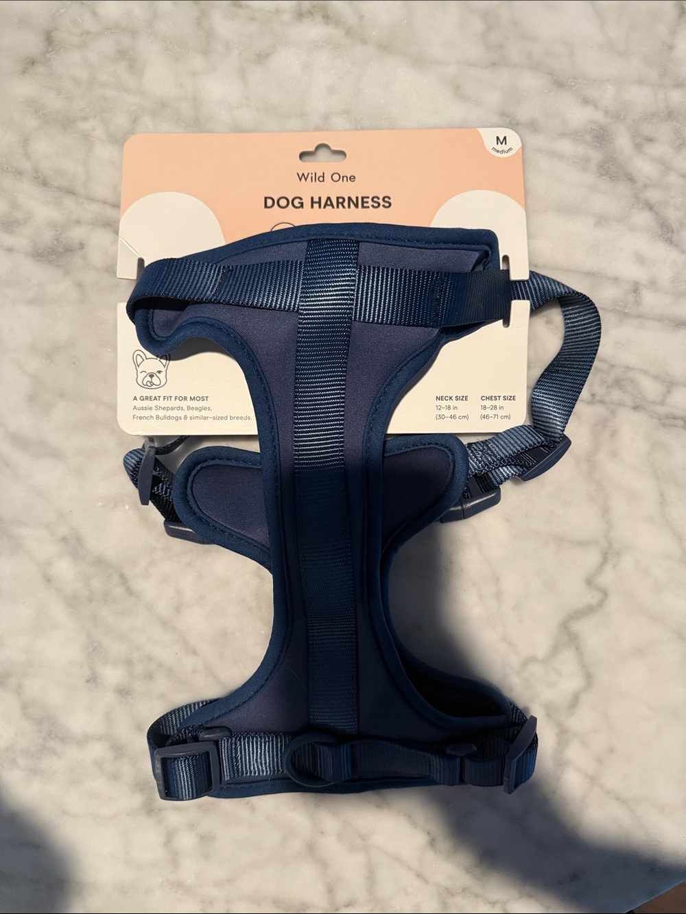Wild One Navy Dog Harness - Medium